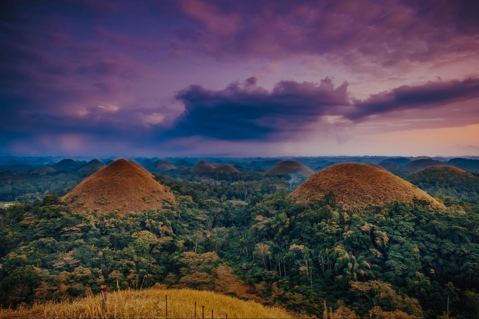 Chocolate Hills of Bohol Island Philippines Photo