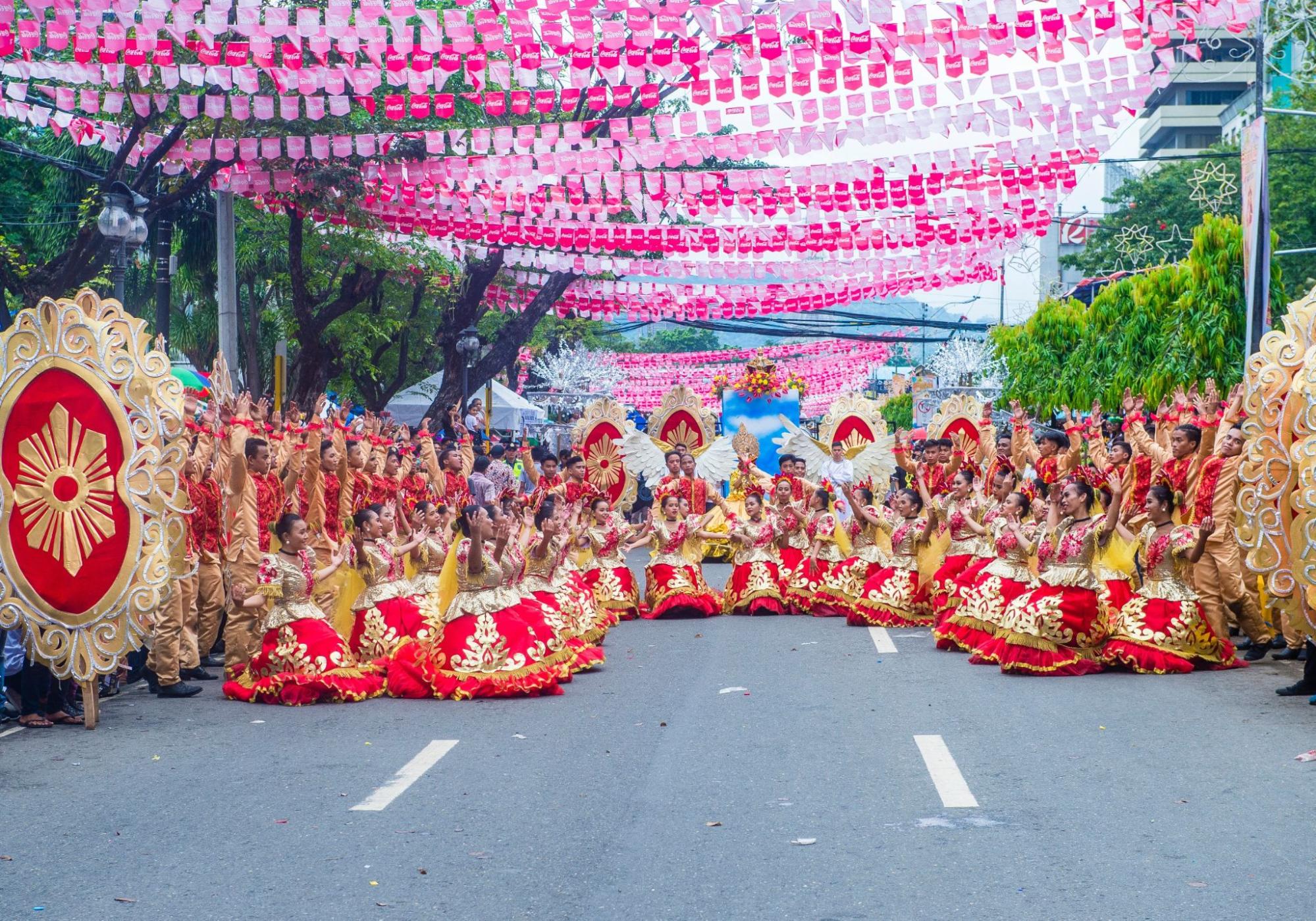 Sinulog festival in Cebu city Philippines